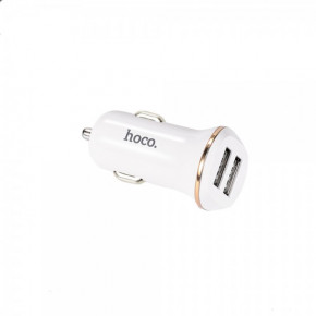   Hoco Z1 + Lightninig  2 USB 2.1A White (BS-000056764)