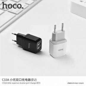   Hoco C33A 2 USB 2.4A Black (BS-000056784)