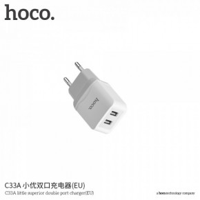   Hoco C33A 2 USB 2.4A White (BS-000056785) 3