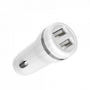   Hoco Z27 + Micro  2 USB 2.4A White (BS-000062077) 3