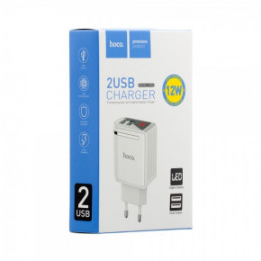   Hoco C39A 2 USB 2.4A White (BS-000062422)