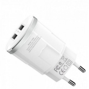   Hoco C38A 2 USB 2.4A White (BS-000064309) 3