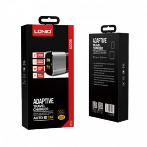     Lightning LDNIO A2206Q 2USB 2.4 A Silver (BS-000057117) 3