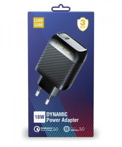    Luxe Cube Dynamic 18W (1USB3A) Black (4446689880896) 3