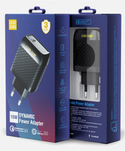    Luxe Cube Dynamic 18W (1USB3A) Black (4446689880896) 4