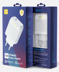    Luxe Cube Dynamic 18W (1USB3A) White (4446689880643) 4