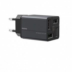    Remax RP-U43 Wanfu (EU) (4USB 3.4) Black (6972174153667)