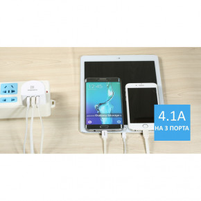    Remax RP-U31 (3USB 3.1A) White 4