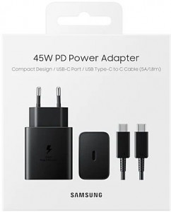    Samsung 45W Power Adapter Type-C Cable Black (EP-T4510XBEGRU) 5