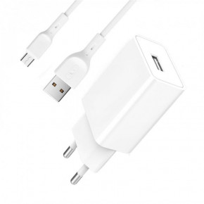   SkyDolphin SC36V (1USB, 2.4A) White (MZP-000118)  microUSB