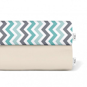     Cosas 16020020 BEIGE / ZIGZAG MINT GREY Set_Beige_ZigMintGrey_160x200_2 (4822052058794)