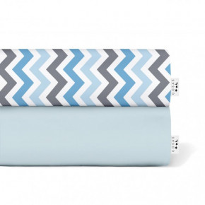     Cosas 16020020 LIGHT BLUE / ZIGZAG BLUE GREY Set_LightBlue_ZigBlueGrey_160x200_2 (4822052058886)