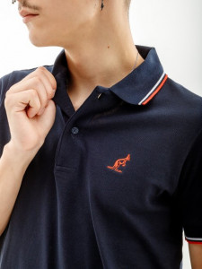  AUSTRALIAN 2-STRIPE PIQUE POLO S-FIT M LSUPO0004-200C 4