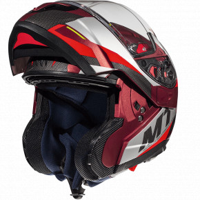  MT Helmets Atom SV TRANSCEND Gloss Red XL 3