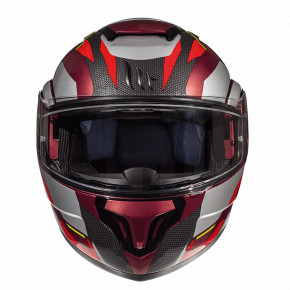  MT Helmets Atom SV TRANSCEND Gloss Red XL 4