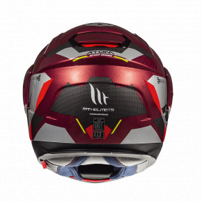  MT Helmets Atom SV TRANSCEND Gloss Red XL 5