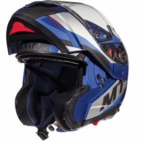  MT Helmets Atom SV Transcend Gloss Blue XS 4