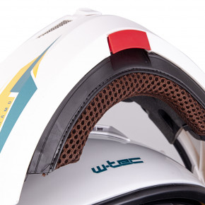   Flip Up W-TEC Vexamo PI Graphic w/ Pinlock - White Graphic/L (59-60) (20617-L-2) 12