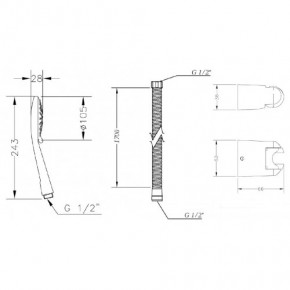   GENEBRE Oslo OS17OV DXT345 1001356000 10006845 3