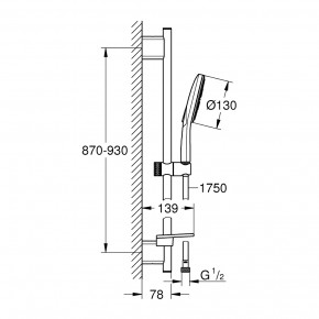   Grohe Rainshower Smartactive 130 26578000 3