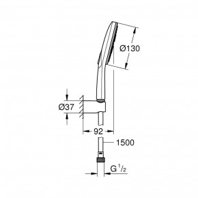   Grohe Rainshower Smartactive 130 26581000 3