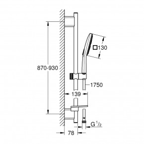   Grohe Rainshower Smartactive 130 26586000 3