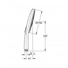     Grohe Rainshower Smartactive 150 26553000 3