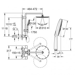   Grohe Rainshower Smartactive 27966001 3