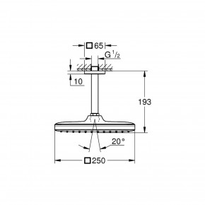 ˳      Grohe Tempesta 250 Cube 3