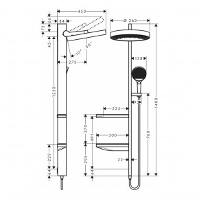   Hansgrohe Rainfinity Showerpipe 26842000 6