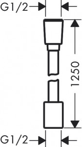  Hansgrohe Designflex Textil 1250,  (28220000) 3