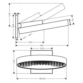   Hansgrohe Rainfinity 360 1jet 26230700 4