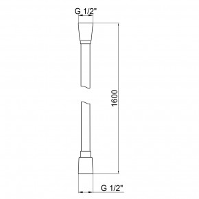    Qtap Hadice PVC160B 3