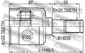  Febest   HYUNDAI KIA (2211-SORR) 3