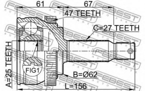  Febest  HYUNDAI SONATA (1210-NFA47) 3