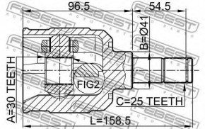  Febest  MITSUBISHI GALANT LANCER (0411-CK) 3