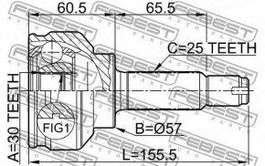  Febest    MITSUBISHI (0410-CS3A) 3