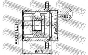  Febest    MITSUBISHI (0411-KB4RH) 3