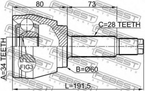 FEBEST ͲͲ  SSANG YONG REXTON (1410-REXII) 3