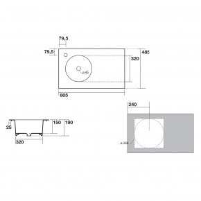   Axa Skyland 8048  matt black (3213707L) 3