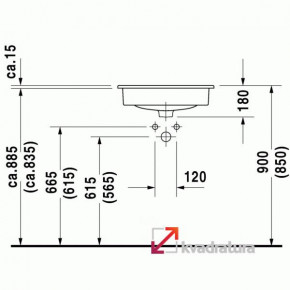   Duravit D-Code 0337540000 6