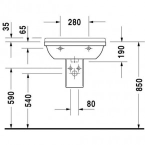  Duravit Starck 3 (0865150000) 3