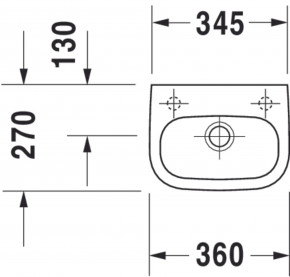  Duravit D-code 36 (7053600002) 3