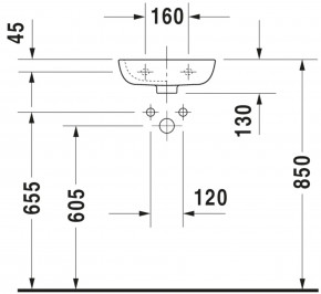  Duravit D-code 36 (7053600002) 4