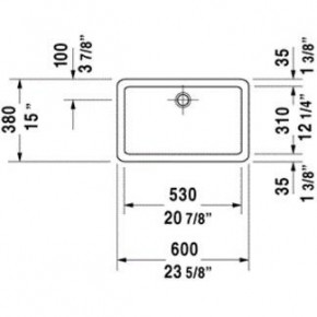  Duravit Vero 60x38  (0455600000) 3