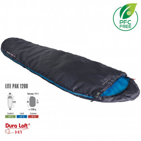   High Peak Lite Pak 1200/+5C Anthra/Blue Left (23277)