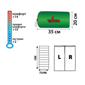   Totem Woodcock XXL   olive 190/90 UTTS-002 (UTTS-002-R) 3