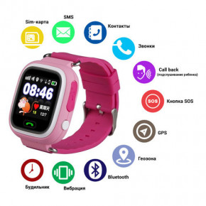 Smart    GPS Q90, pink 7507