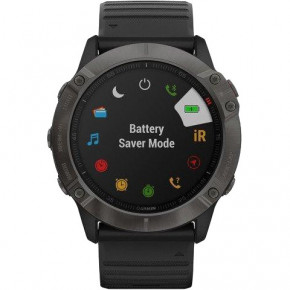   Garmin Fenix 6X Sapphire Carbon Grey DLC with Black Band (010-02157-11) 5