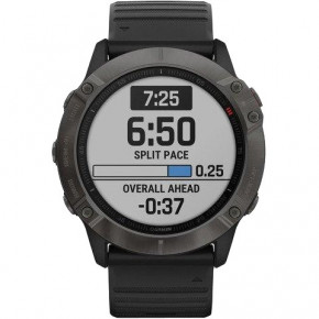   Garmin Fenix 6X Sapphire Carbon Grey DLC with Black Band (010-02157-11) 10